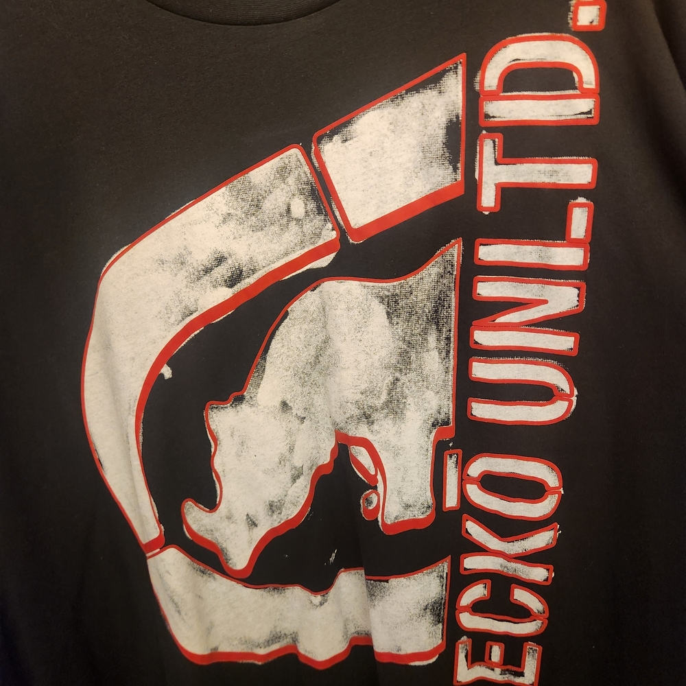 Ecko Unlimited "Mega Rhino" Black and White Logo T-Shirt